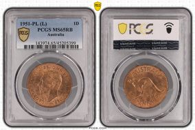 1951-PL (L) 1D MS65RB