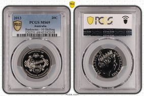 2013 20C Banknotes - 10 Shilling MS69