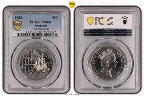 1988 50C Bicentennial MS68