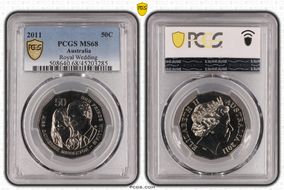 2011 50C Royal Wedding MS68