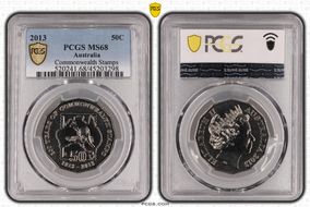 2013 50C Commonwealth Stamps MS68