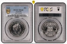 2020 50C 6th Portrait MS68