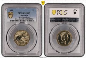 1988 $1 Aboriginal Art MS68