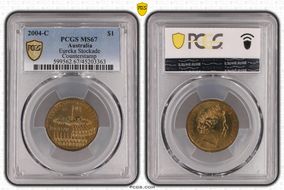 2004-C $1 Eureka Stockade Counterstamp MS67