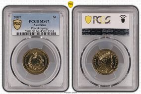 2007 $1 Peacekeeping MS67