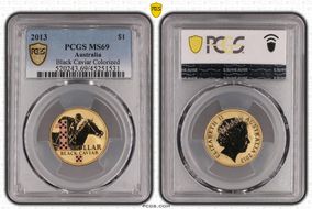 2013 $1 Black Caviar Colorized MS69