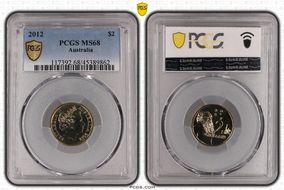 2012 $2 MS68
