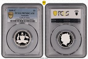 2008-C $1 Coat of Arms PR70DCAM
