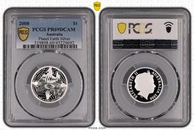 2008 $1 Planet Earth Silver PR69DCAM