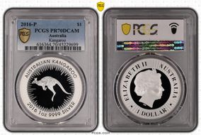 2016-P $1 Kangaroo PR70DCAM