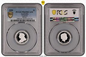 2000 $2 Victoria  Silver PR69DCAM