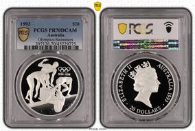 1993 $20 Olympics-Swimmers PR70DCAM