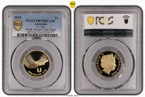 2019 $1 U- Ute Great Aussie Coin Hunt PR70DCAM