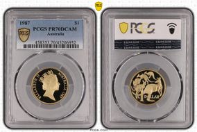 1987 $1 PR70DCAM