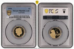 1999 $2 PR69DCAM