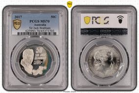 2017 50C Sir Jack Brabham Colorized MS70