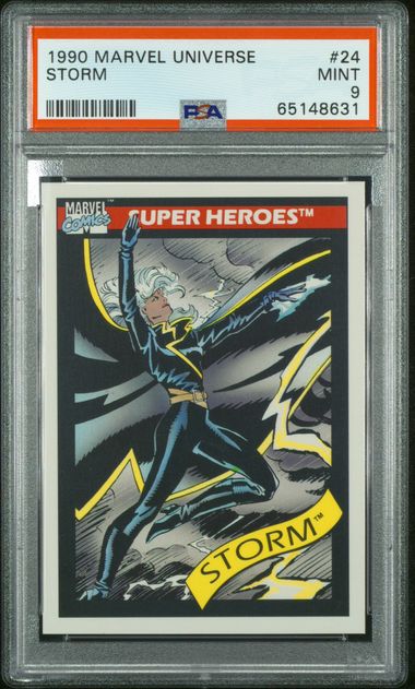 1990 Marvel Universe #24 Storm front