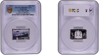 2014 500 Shil USS Blue Ridge Navy Flagships PR69DCAM