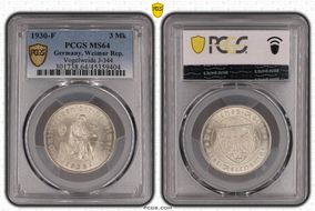 1930-F 3 Mk Vogelweide J-344 MS64