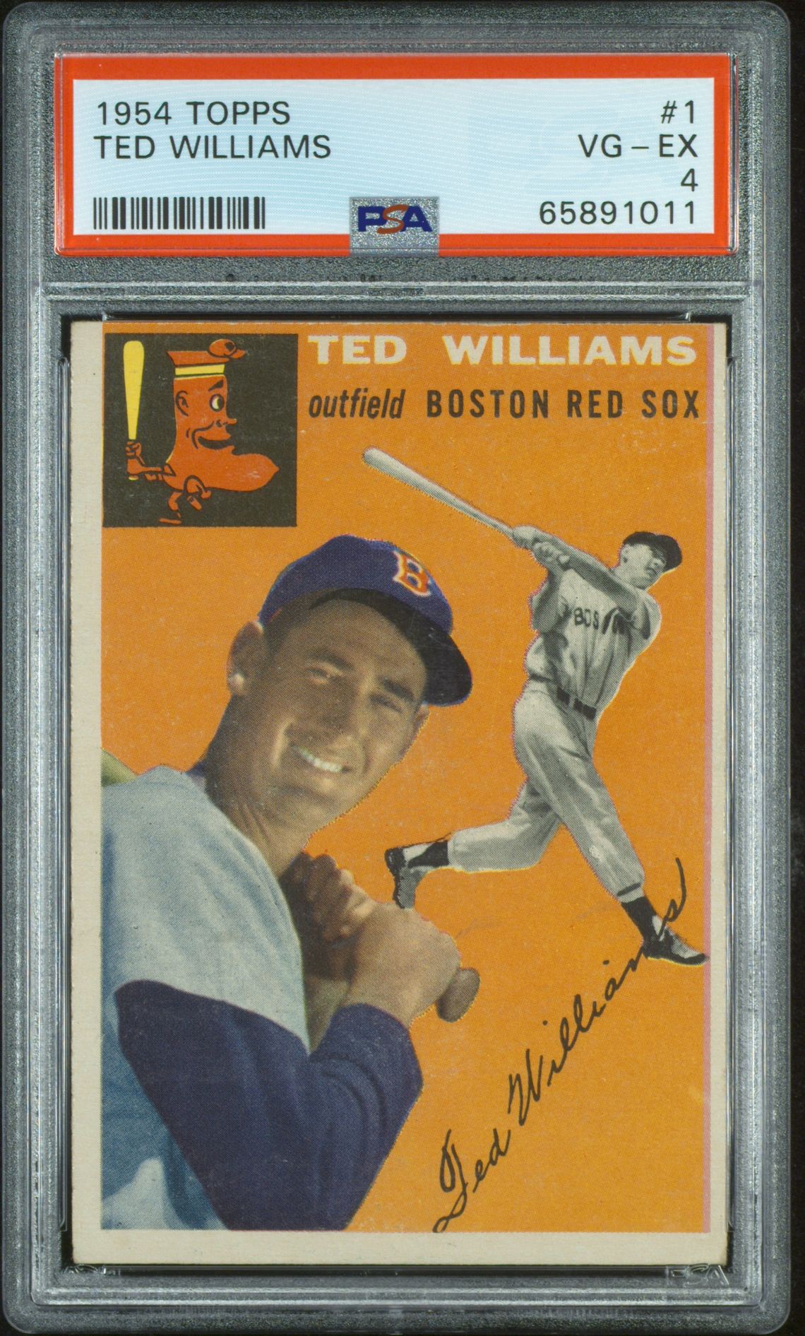 1954 Topps TOPPS Red #1 Ted Williams front