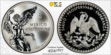 2000-Mo Medal Turn of the Millennium Ag PR69DCAM