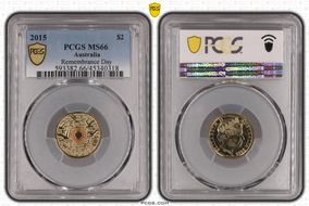 2015 $2 Remembrance Day Colorized In Flanders Fields MS66