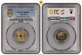 2015 $2 Remembrance-Flanders Fields Colorized MS65