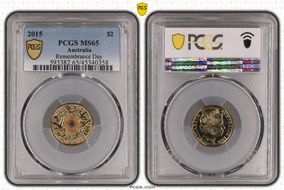 2015 $2 Remembrance Day Colorized In Flanders Fields MS65