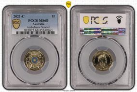 2021-C $2 Ambulance Service Colorized MS68