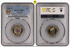 2021-C $2 Indigenous Military Service Colorized MS67