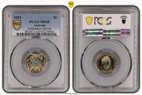 2021 $2 Ambulance Service Colorized MS65