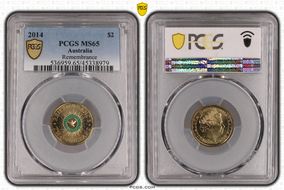 2014 $2 Remembrance - Colorized MS65