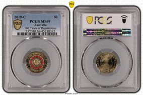 2019-C $2 100 Years of Repatriation Colorized MS69