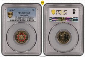 2019-C $2 100 Years of Repatriation Colorized MS68