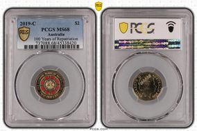 2019-C $2 100 Years of Repatriation Colorized MS68