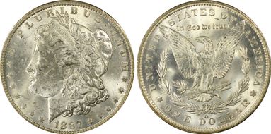 1886 $1 MS66