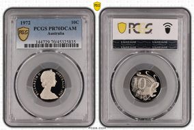 1972 10C PR70DCAM