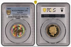 2004 $1 Holographic Kangaroos PR68DCAM