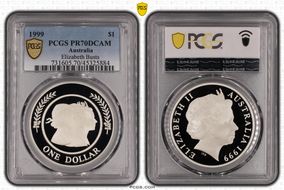 1999 $1 Elizabeth Busts PR70DCAM