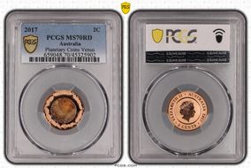 2017 2C Planetary Coins Venus Colorized MS70RD