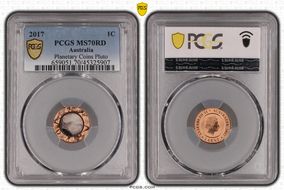 2017 1C Planetary Coins Pluto Colorized MS70RD