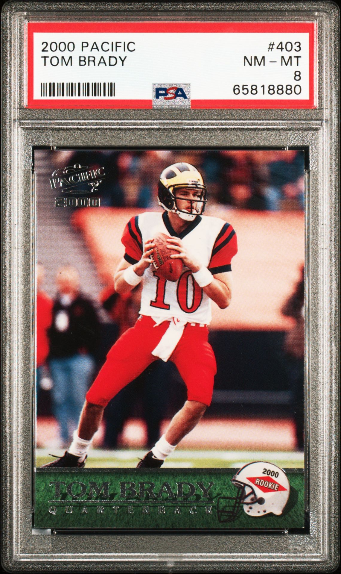 2000 Pacific PACIFIC #403 Tom Brady front