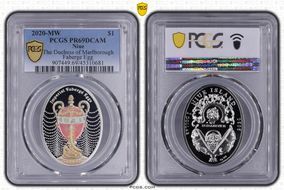 2020-MW $1 The Duchess of Marlborough Faberge Egg PR69DCAM