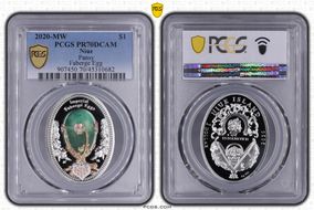 2020-MW $1 Pansy Faberge Egg PR70DCAM