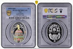 2020-MW $1 Colonnade Faberge Egg PR70DCAM