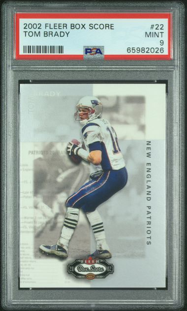 2002 Fleer FLEER BOX SCORE #22 Tom Brady front