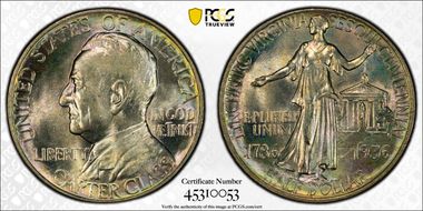 1936 50C Lynchburg MS67+