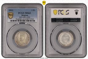 1911 1 Fr DES BELGES MS63