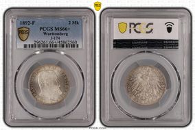 1892-F 2 Mk J-174 MS66+