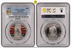 2022 50C Queensland Rail A10 No.6 Australian Rail Heritage MS69